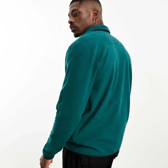 NWT The North Face Glacier Fleece Sweater 1/4 Zip in Green